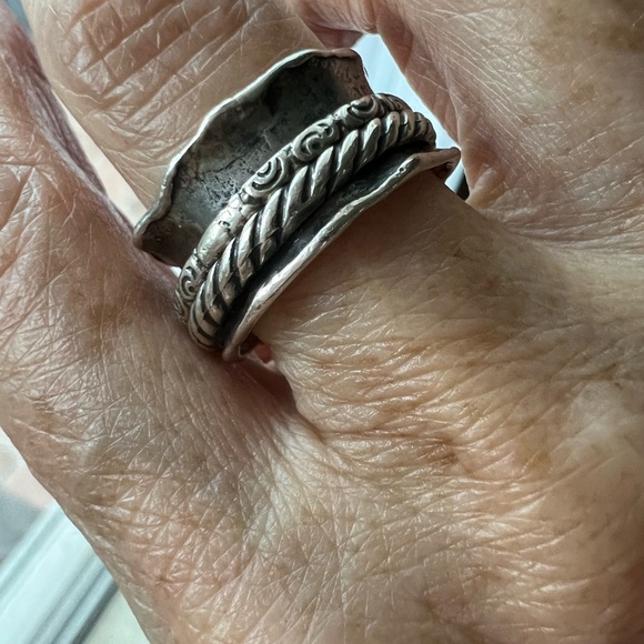 Sterling 925 spinner ring - Picture 6 of 6